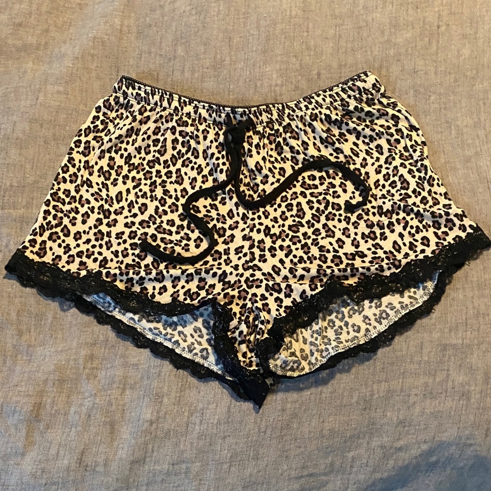 Leopard Print Women's Sleep Shorts